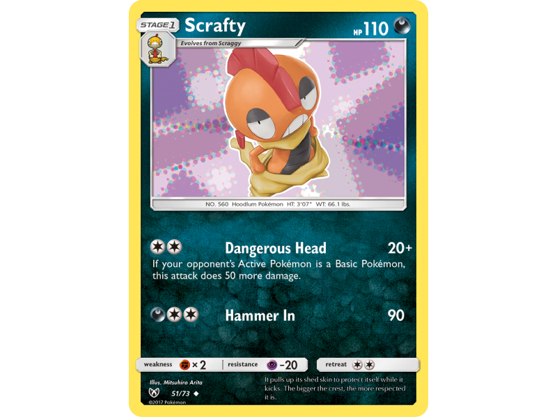Scrafty (Reverse Holo)