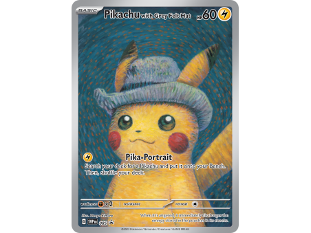 Pikachu with Grey Felt Hat