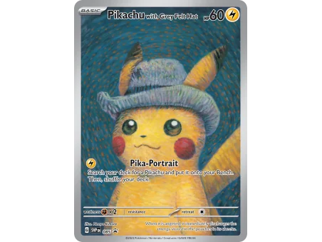 Pikachu with Grey Felt Hat