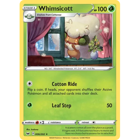 Whimsicott (Reverse Holo)