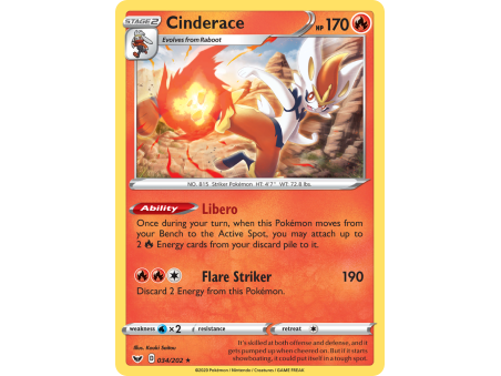Cinderace (Reverse Holo)