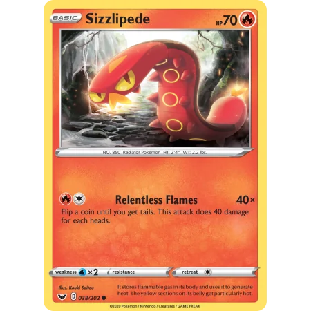 Sizzlipede (Reverse Holo)