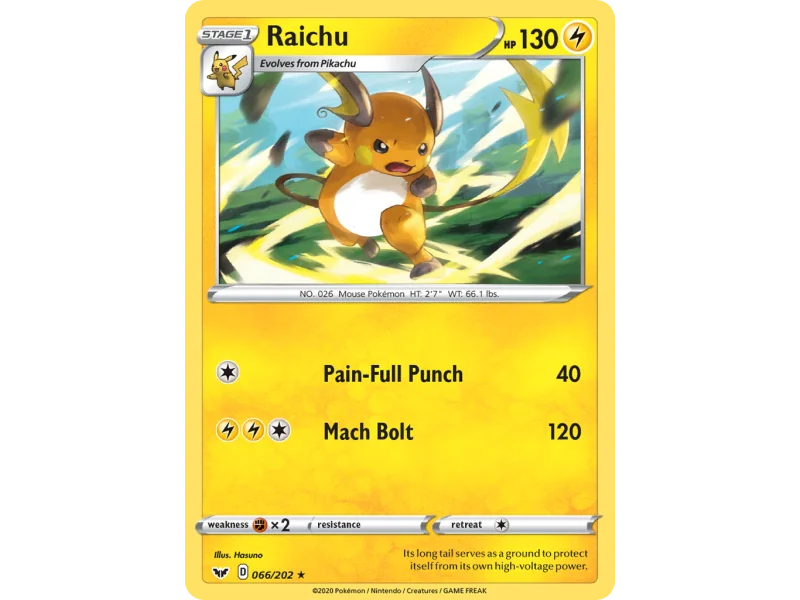 Raichu (Reverse Holo)