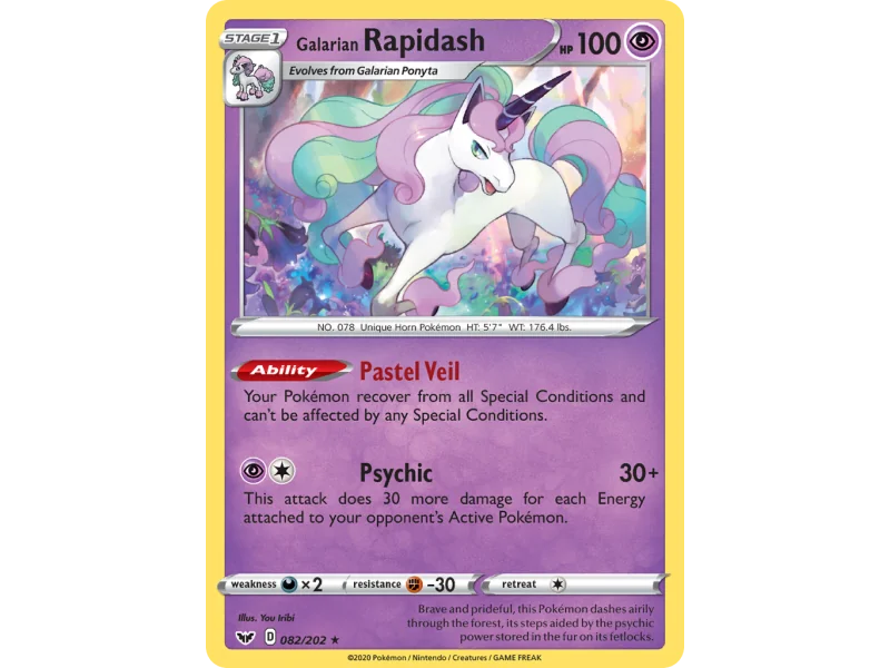 Galarian Rapidash (Reverse Holo)