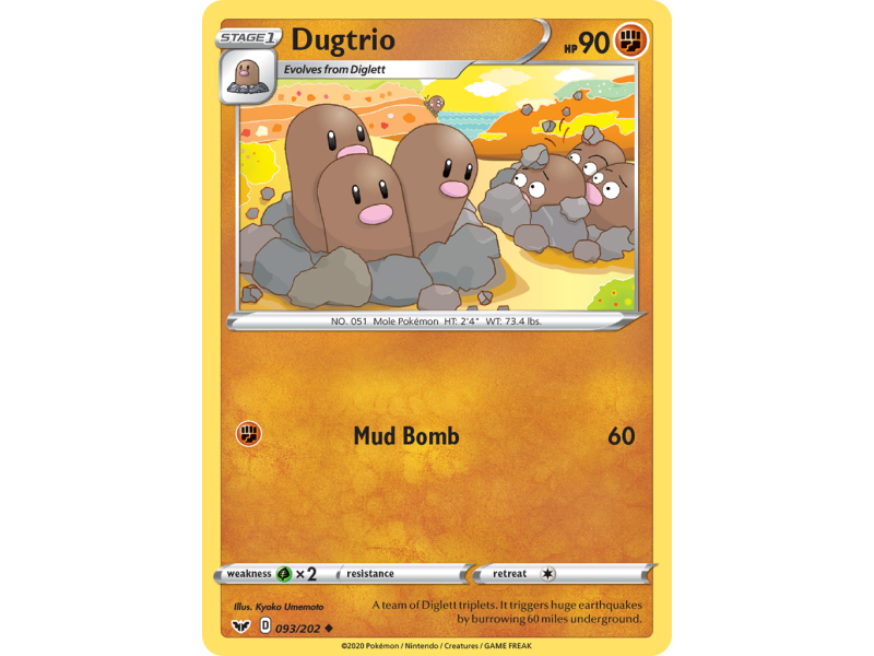 Dugtrio (Reverse Holo)