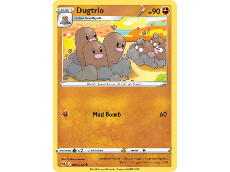 Dugtrio (Reverse Holo)