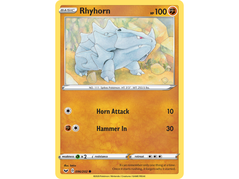 Rhyhorn (Reverse Holo)