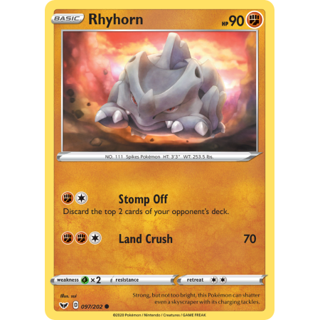 Rhyhorn (Reverse Holo)