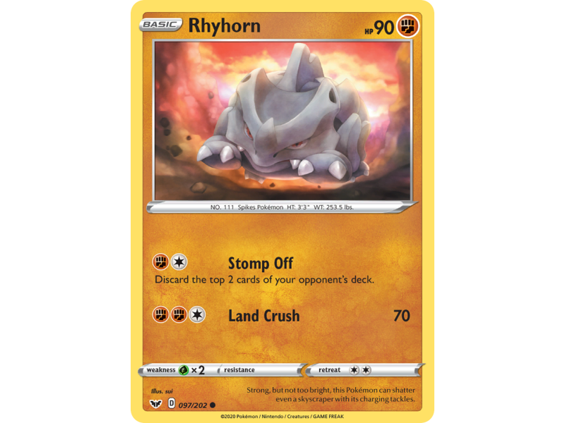 Rhyhorn (Reverse Holo)