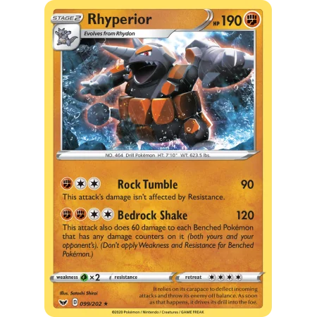 Rhyperior (Reverse Holo)