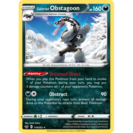 Galarian Obstagoon (Holo)