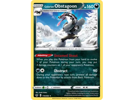 Galarian Obstagoon (Reverse Holo)