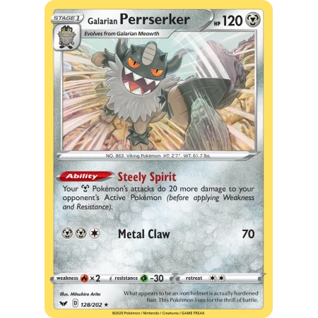 Galarian Perrserker (Reverse Holo)
