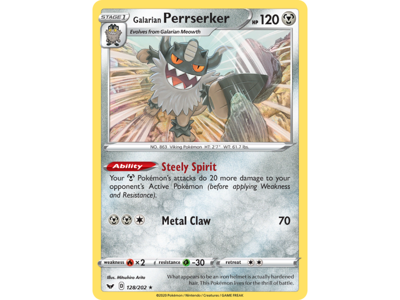 Galarian Perrserker (Reverse Holo)
