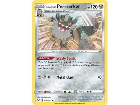 Galarian Perrserker (Reverse Holo)
