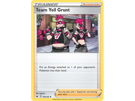 Team Yell Grunt (Reverse Holo)