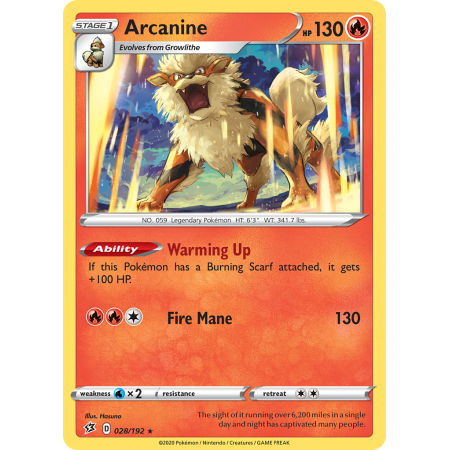 Arcanine (Reverse Holo)