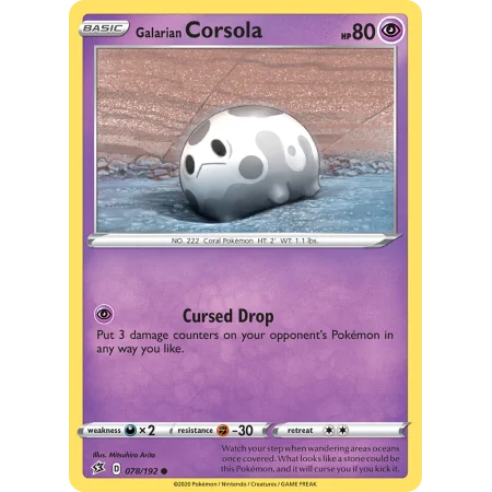 Galarian Corsola (Reverse Holo)