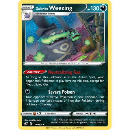 Galarian Weezing (Reverse Holo)