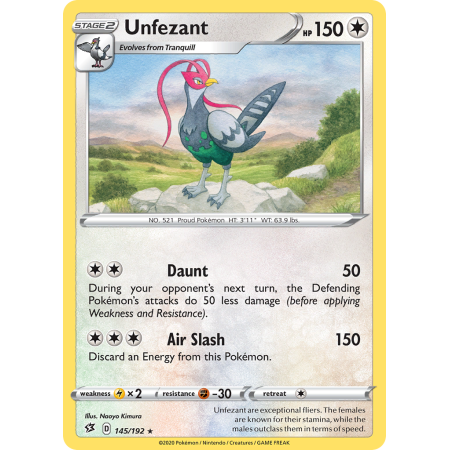 Unfezant (Reverse Holo)