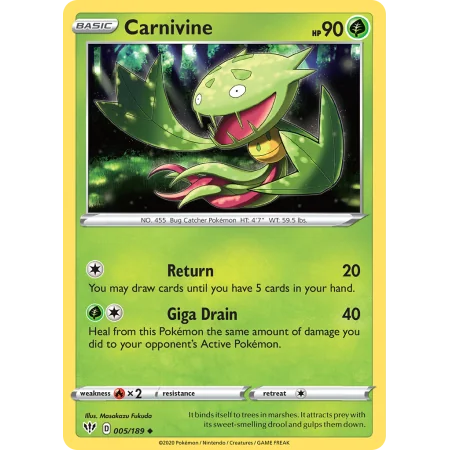 Carnivine (Reverse Holo)