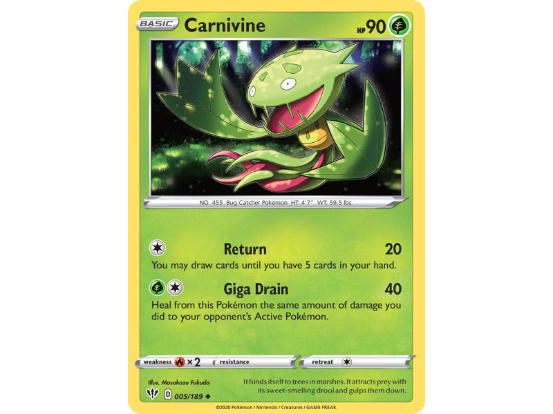 Carnivine (Reverse Holo)