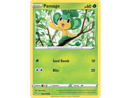 Pansage (Reverse Holo)