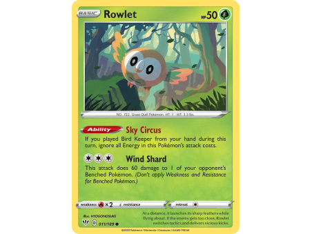 Rowlet (Reverse Holo)
