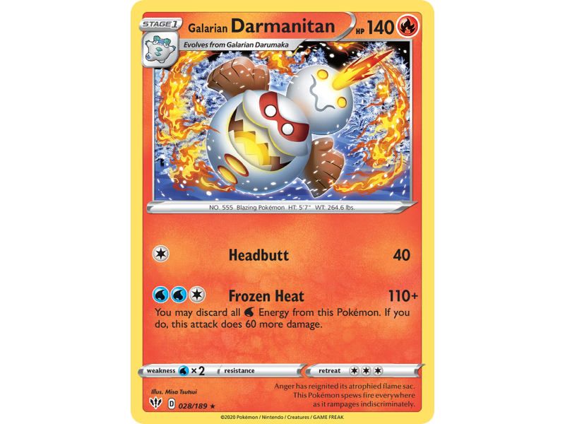 Galarian Darmanitan (Reverse Holo)