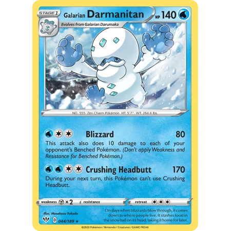 Galarian Darmanitan (Reverse Holo)