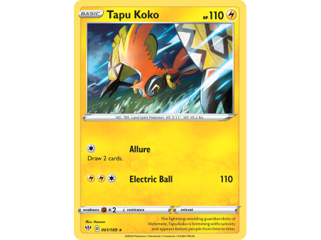 Tapu Koko (Reverse Holo)