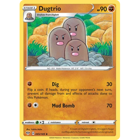 Dugtrio (Reverse Holo)