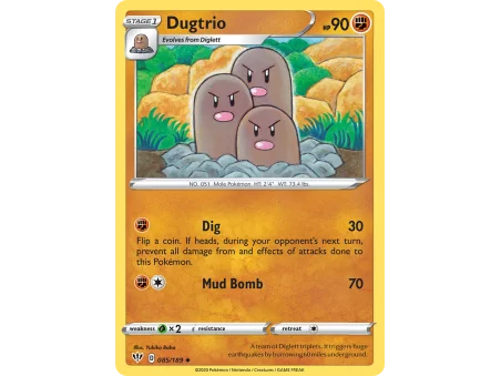 Dugtrio (Reverse Holo)