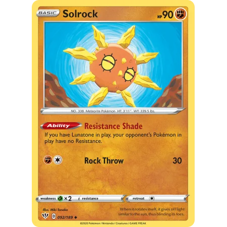 Solrock (Reverse Holo)