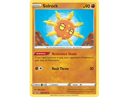 Solrock (Reverse Holo)