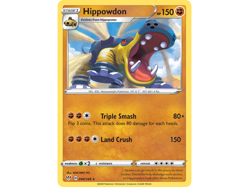 Hippowdon (Reverse Holo)