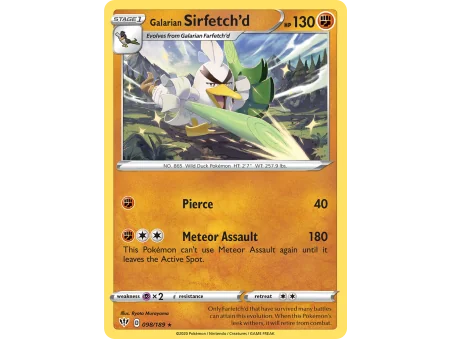 Galarian Sirfetch'd (Reverse Holo)