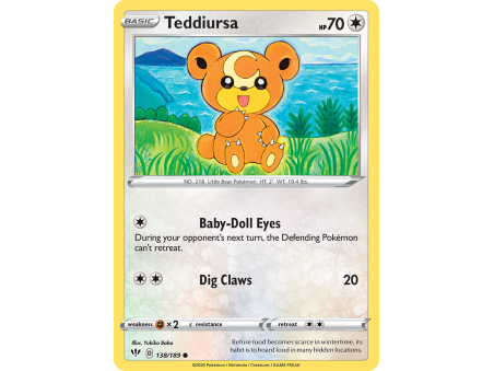 Teddiursa (Reverse Holo)
