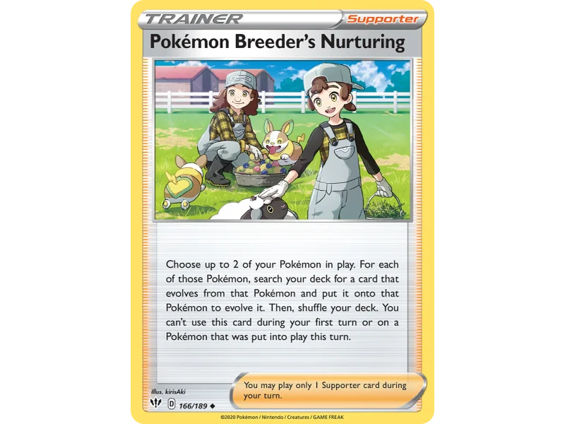 Pokémon Breeder's Nurturing (Reverse Holo)