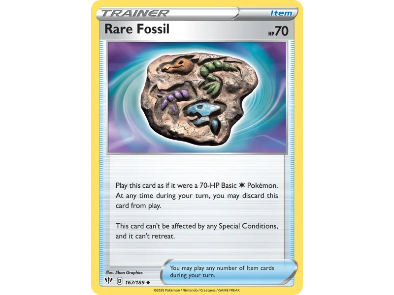 Rare Fossil (Reverse Holo)