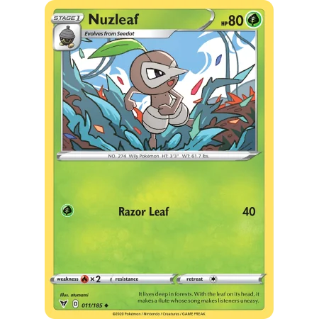 Nuzleaf (Reverse Holo)