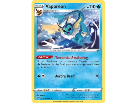Vaporeon (Reverse Holo)