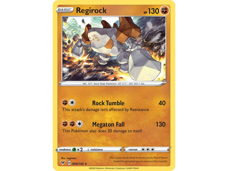 Regirock (Reverse Holo)