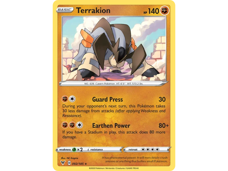 Terrakion (Reverse Holo)
