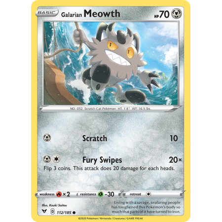 Galarian Meowth (Reverse Holo)