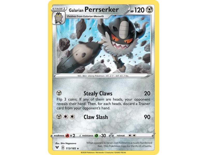Galarian Perrserker (Reverse Holo)