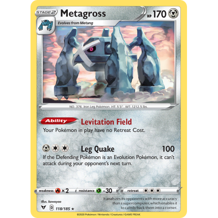 Metagross (Reverse Holo)