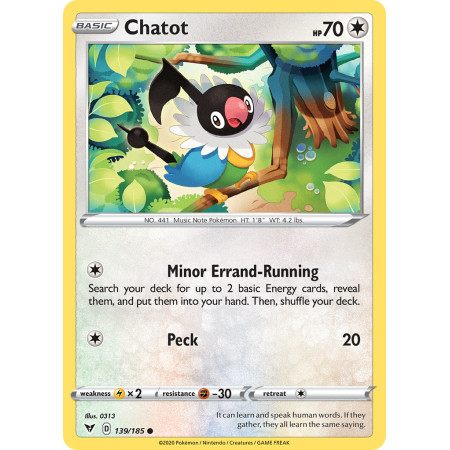 Chatot (Reverse Holo)