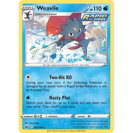 Weavile (Reverse Holo)