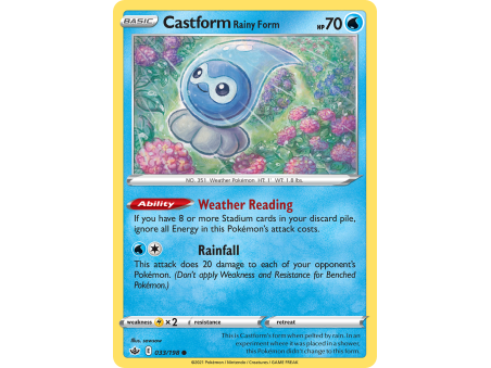 Castform Rainy Form (Reverse Holo)
